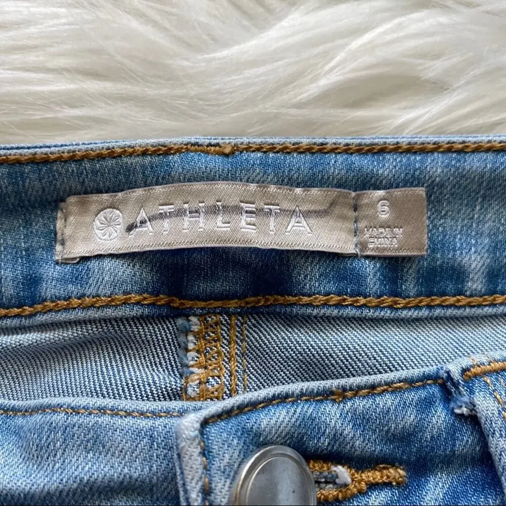 Athlete Sculptek Slim Zion Wash Size 6 EUC Slight Distressing - Seam Near Zipper - Picture 5 of 11